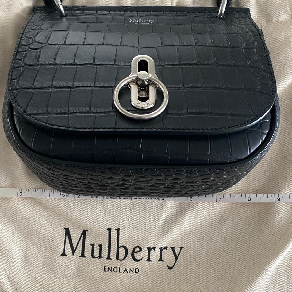 Mulberry Amberly Satchel Croc Embossed Limited Edition - Picture 6 of 11